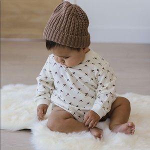 Quincy Mae Cream and Brown One Piece